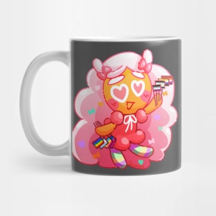 Cotton candy cookie supports you! Mug